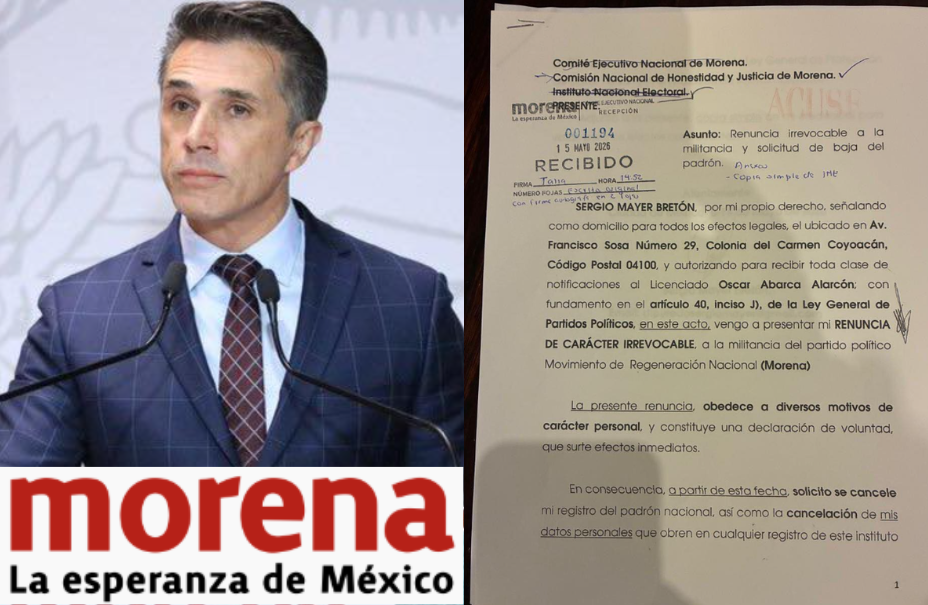 Sergio Mayer RENUNCIA a su MILITANCIA en MORENA