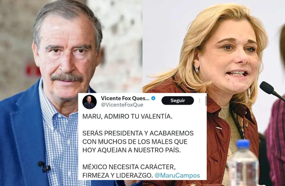 «Serás presidenta» Fox defiende a Maru Campos y la posiciona como presidenciable