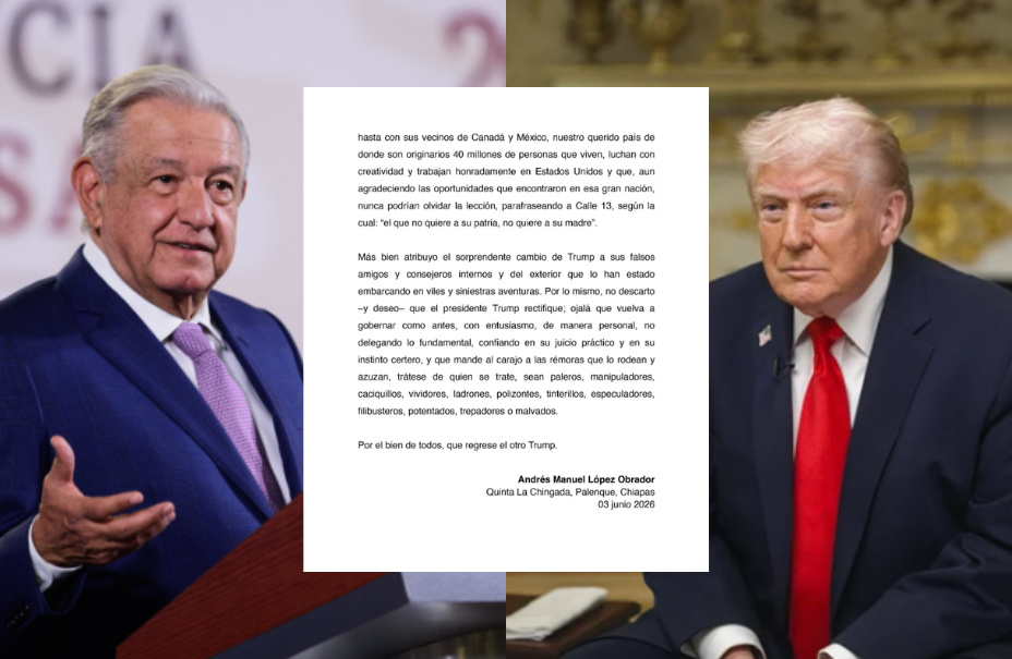 AMLO reaparece y manda fuerte mensaje a DONALD TRUMP