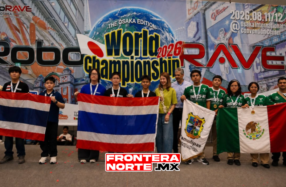 Estudiantes de Río Bravo destacan a nivel internacional en competencia de robótica en Japón.