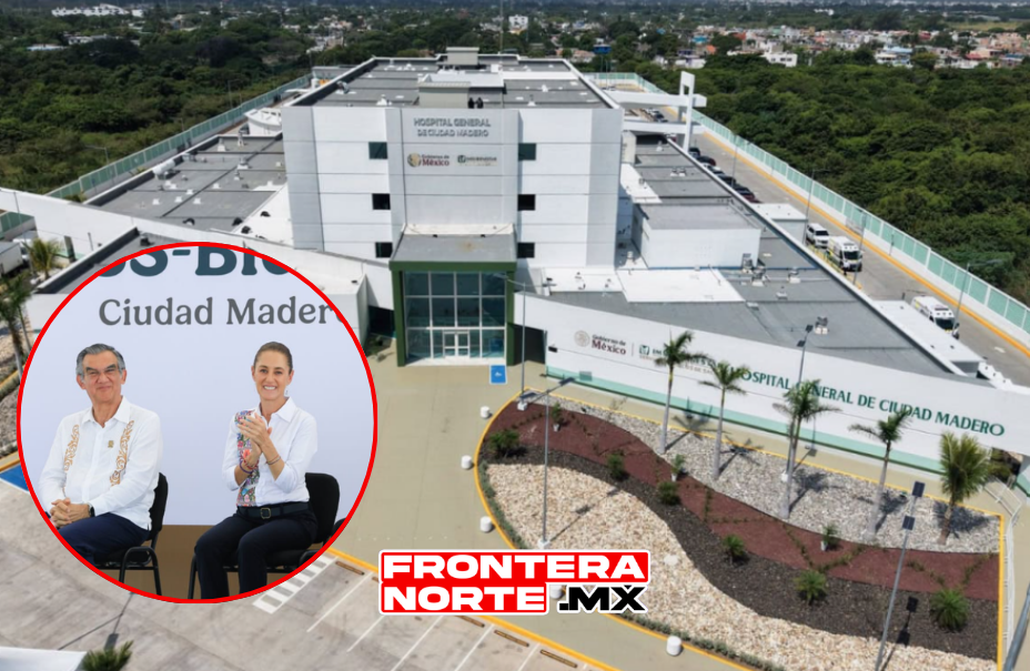 Sheinbaum inaugura Hospital General de Ciudad Madero para atender a más de 538 mil personas.